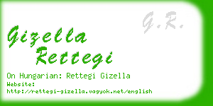 gizella rettegi business card